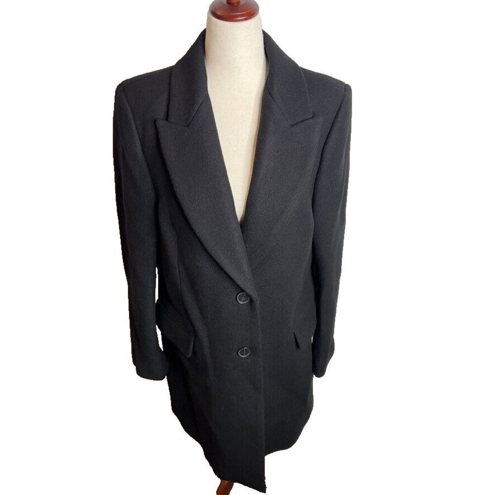 Madewell Womens $298 Blazer Coat in Insuluxe Fabric Black Size 14 NT120 - Picture 3 of 11